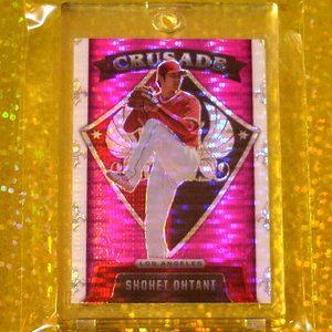 SHOHEI OHTANI PINK PRIZM PULSAR CRUSADE BASEBALL CARD